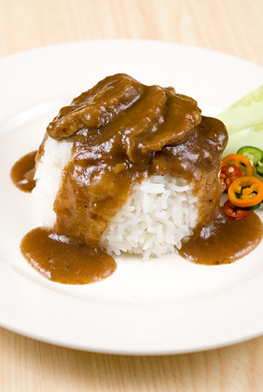 Stewed Pork Tongue with rice