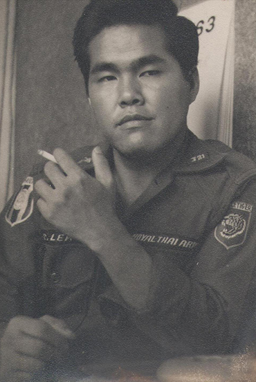 Khun Lek as a soldier